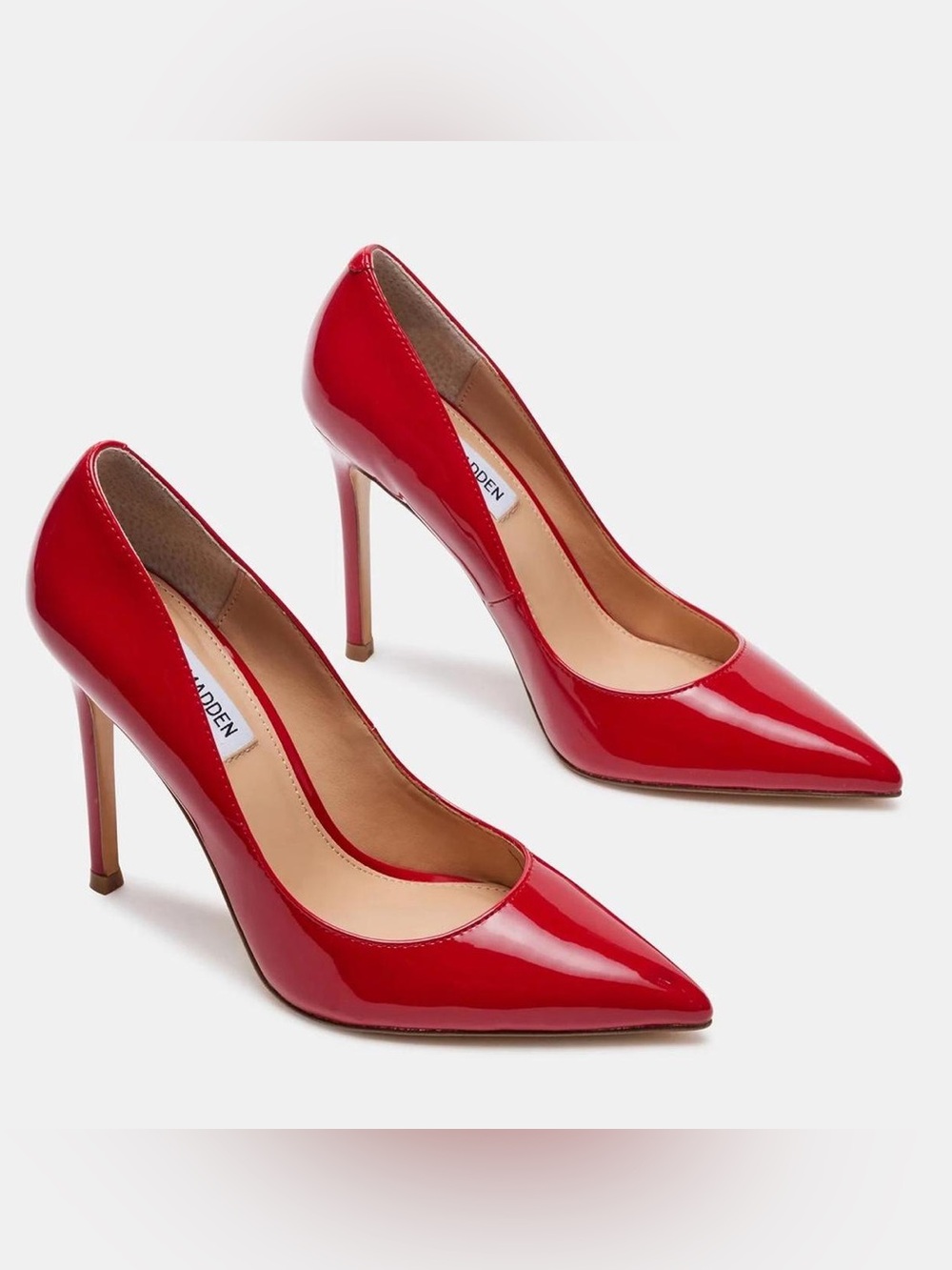 Steve Madden Red Patent Pumps